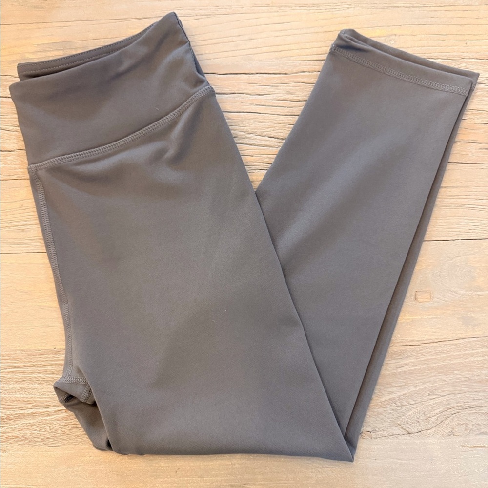 American Apparel Women’s Leggings Cropped High Rise Asphalt Gray Size-S NWT